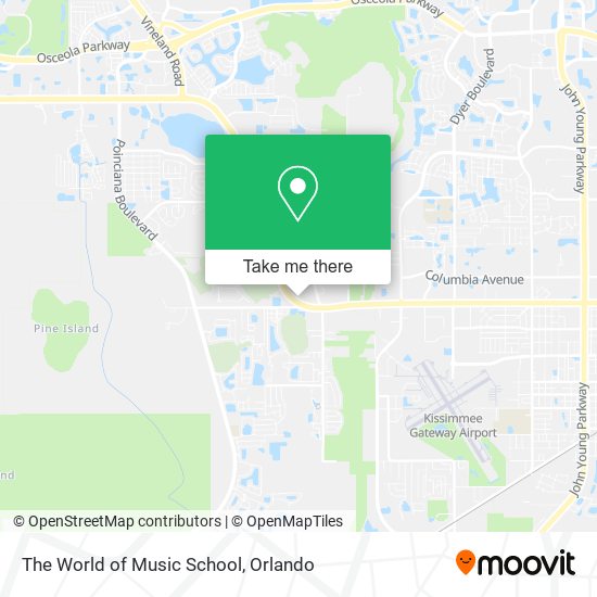 The World of Music School map