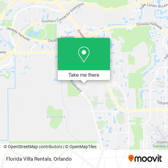 Florida Villa Rentals map