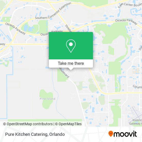 Pure Kitchen Catering map