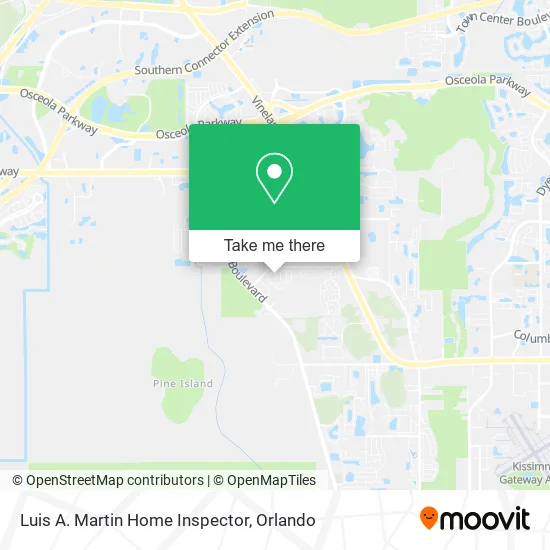 Luis A. Martin Home Inspector map