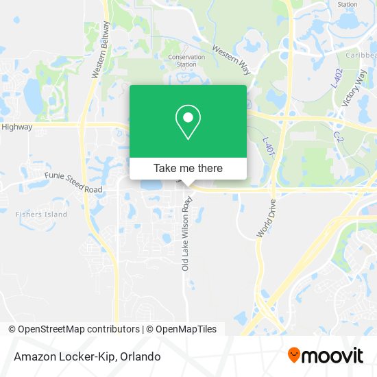 Mapa de Amazon Locker-Kip