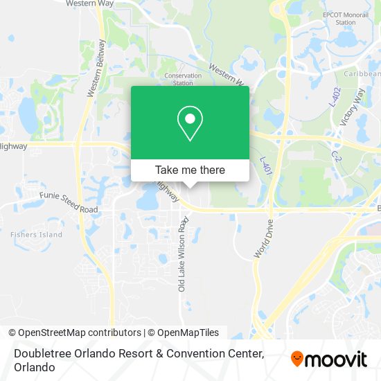 Doubletree Orlando Resort & Convention Center map