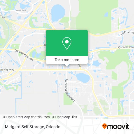 Midgard Self Storage map