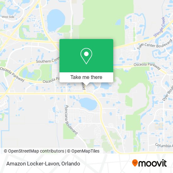 Amazon Locker-Lavon map