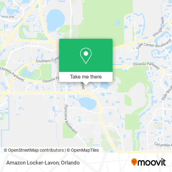 Amazon Locker-Lavon map