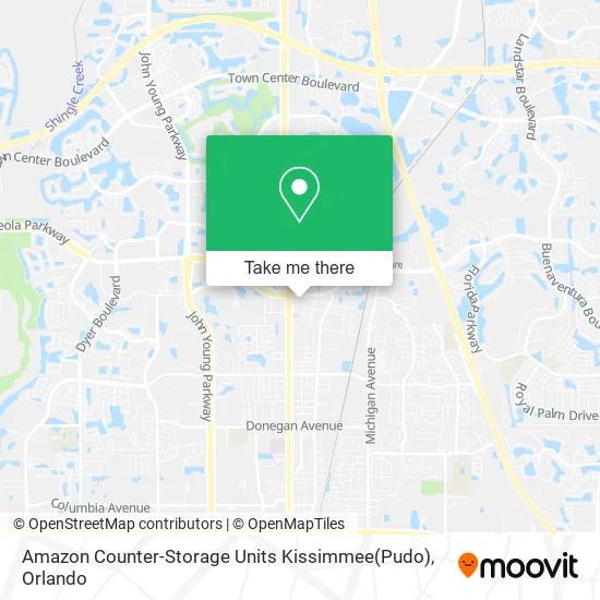 Amazon Counter-Storage Units Kissimmee(Pudo) map