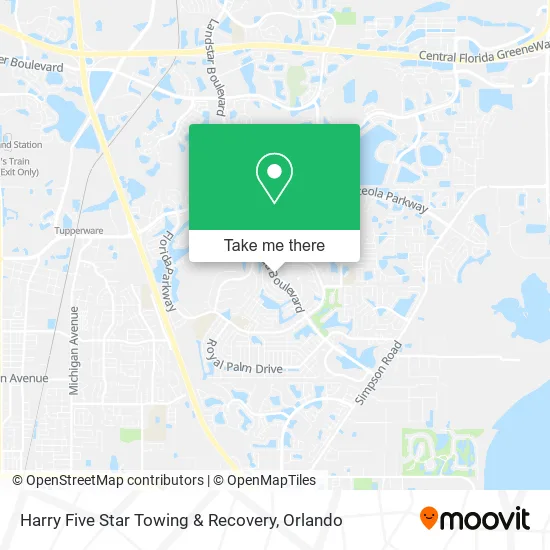 Harry Five Star Towing & Recovery map