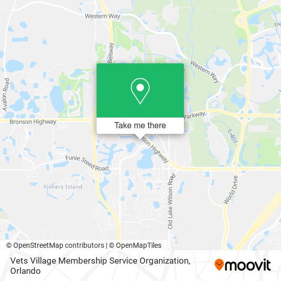 Vets Village Membership Service Organization map