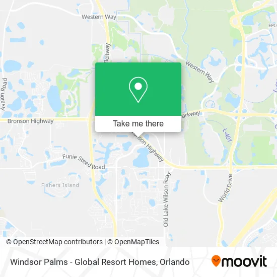 Windsor Palms - Global Resort Homes map