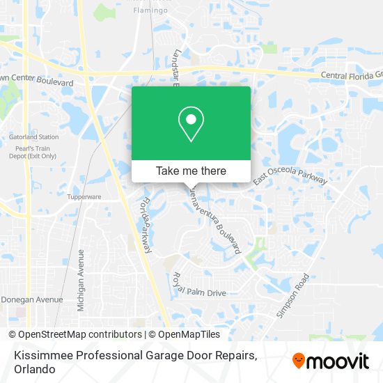 Kissimmee Professional Garage Door Repairs map