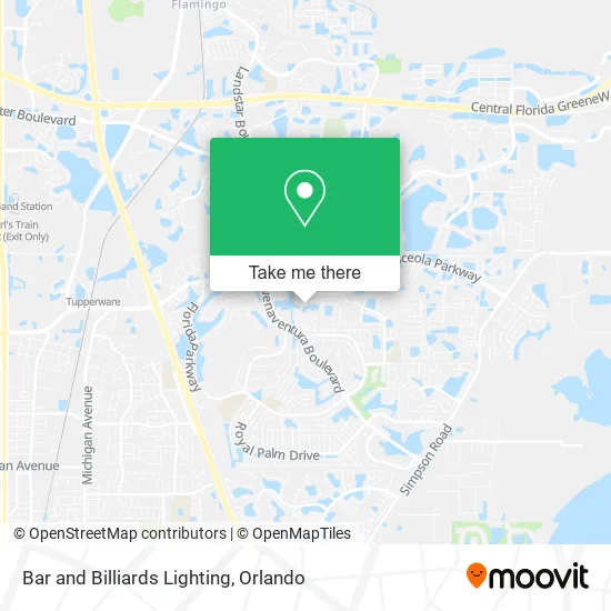 Bar and Billiards Lighting map