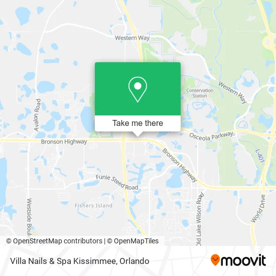 Mapa de Villa Nails & Spa Kissimmee