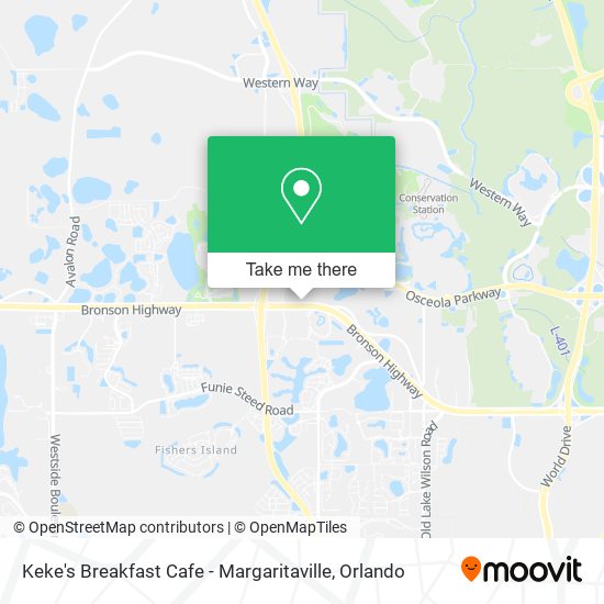 Mapa de Keke's Breakfast Cafe - Margaritaville