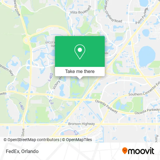 Mapa de FedEx