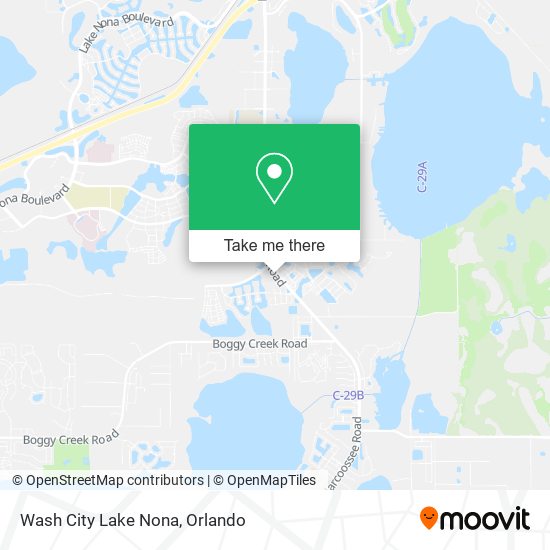 Wash City Lake Nona map