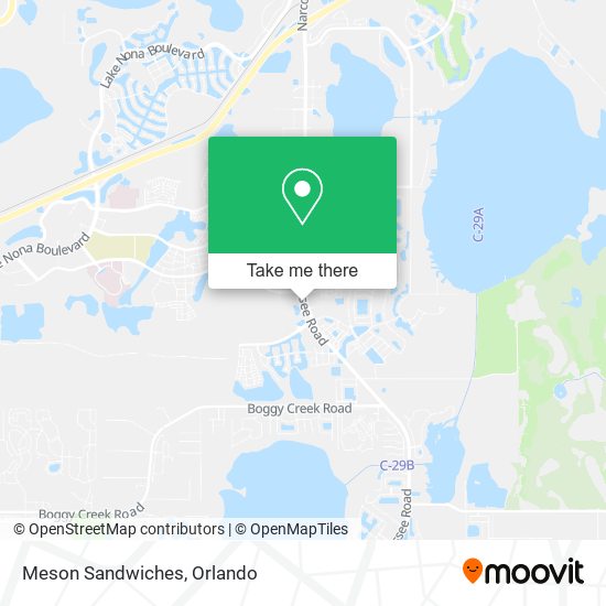 Mapa de Meson Sandwiches