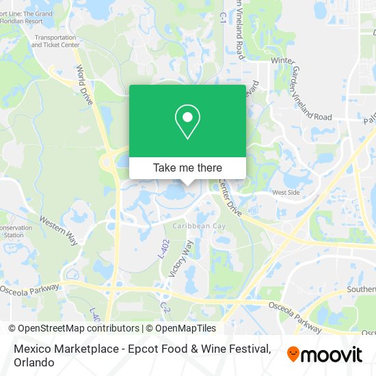 Mexico Marketplace - Epcot Food & Wine Festival map