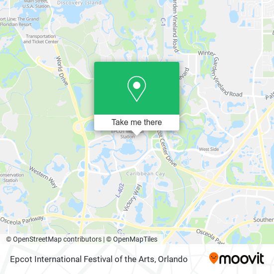 Mapa de Epcot International Festival of the Arts