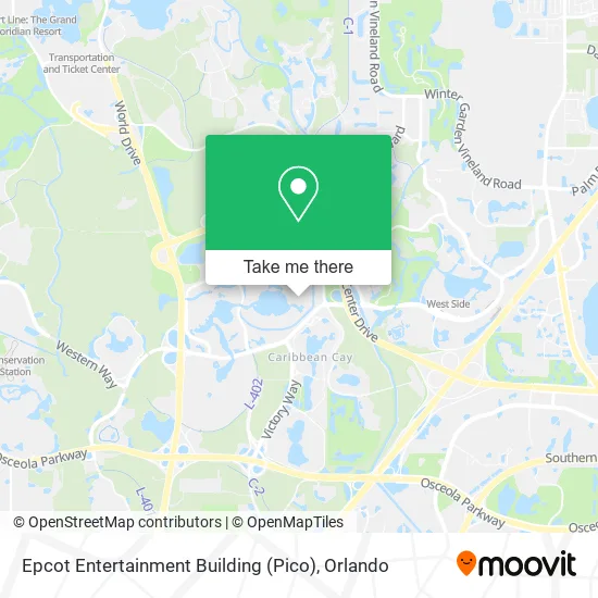 Mapa de Epcot Entertainment Building (Pico)