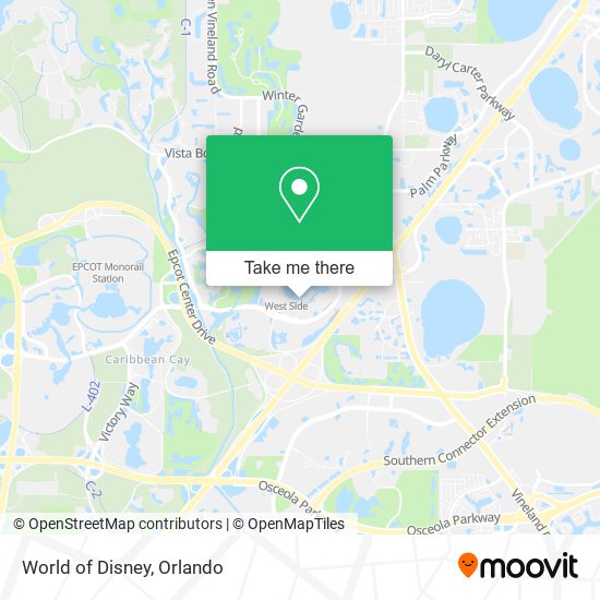 World of Disney map