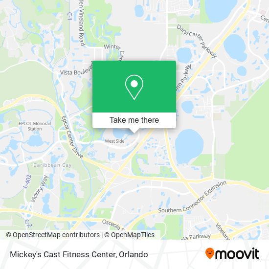 Mickey's Cast Fitness Center map