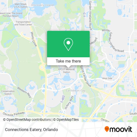 Mapa de Connections Eatery