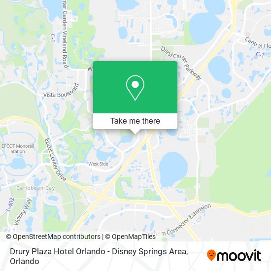 Drury Plaza Hotel Orlando - Disney Springs Area map