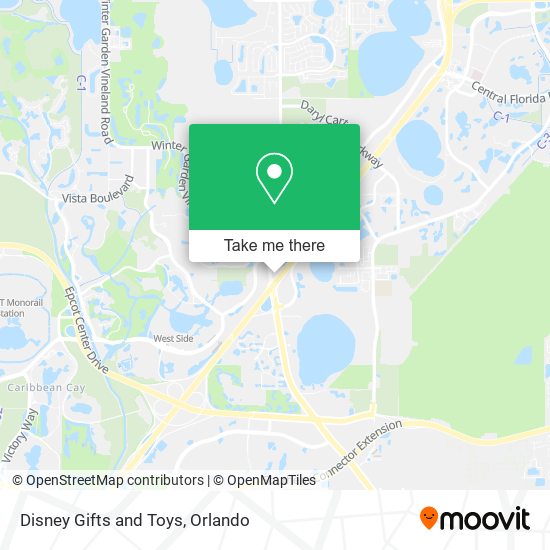 Disney Gifts and Toys map