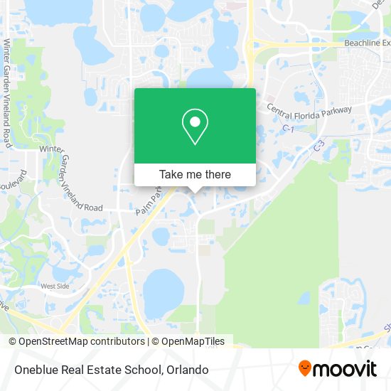 Oneblue Real Estate School map