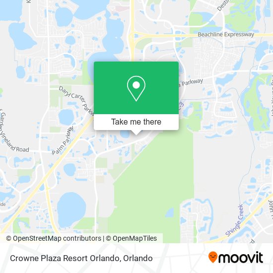 Mapa de Crowne Plaza Resort Orlando