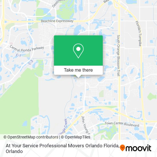 Mapa de At Your Service Professional Movers Orlando Florida