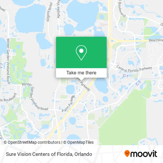 Sure Vision Centers of Florida map