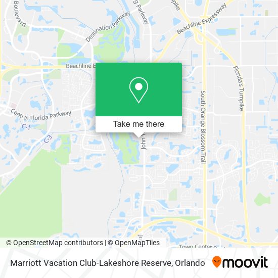 Marriott Vacation Club-Lakeshore Reserve map