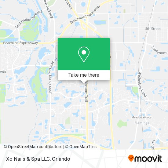 Mapa de Xo Nails & Spa LLC