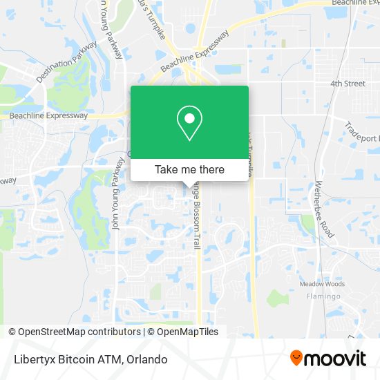 Mapa de Libertyx Bitcoin ATM