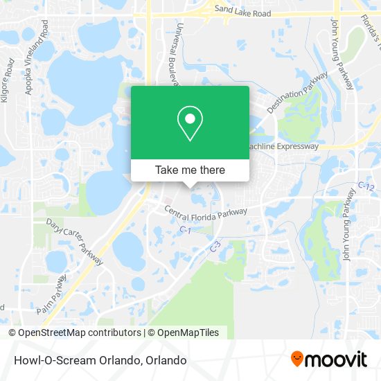 Mapa de Howl-O-Scream Orlando
