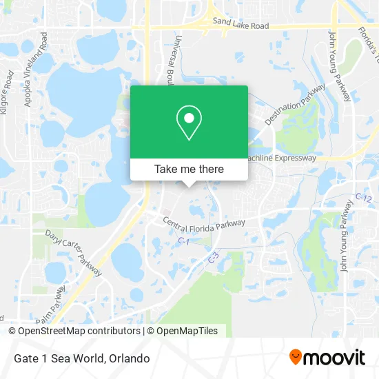 Gate 1 Sea World map