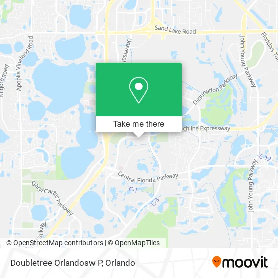 Doubletree Orlandosw P map