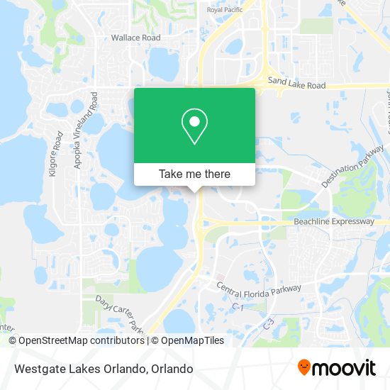 Westgate Lakes Orlando map