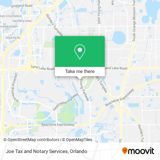 Joe Tax and Notary Services map