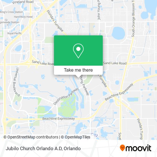 Jubilo Church Orlando A.D map