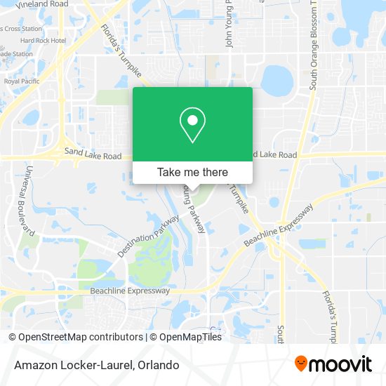 Mapa de Amazon Locker-Laurel