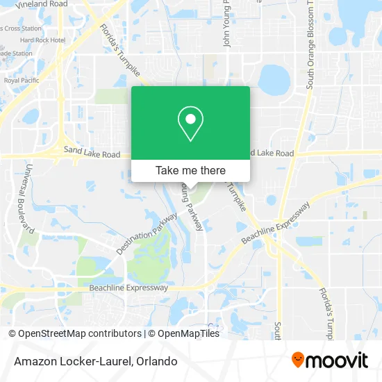 Amazon Locker-Laurel map