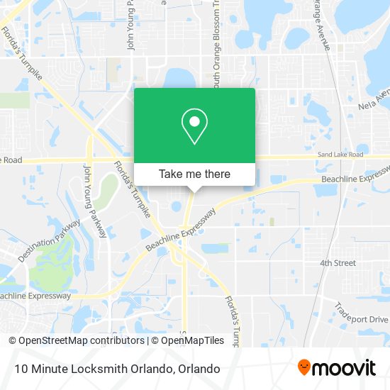 10 Minute Locksmith Orlando map