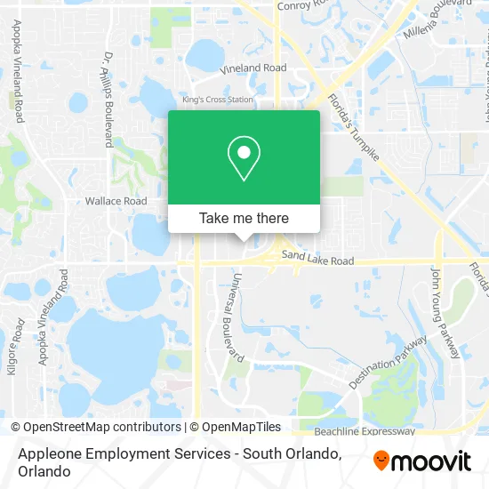Mapa de Appleone Employment Services - South Orlando