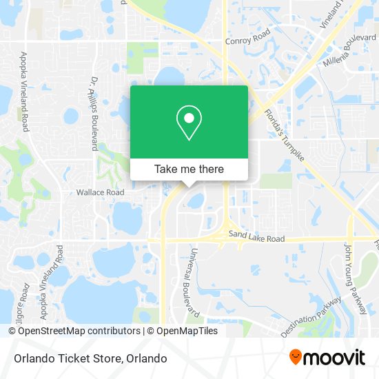 Orlando Ticket Store map