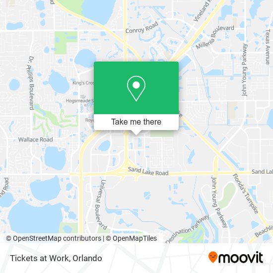 Tickets at Work map