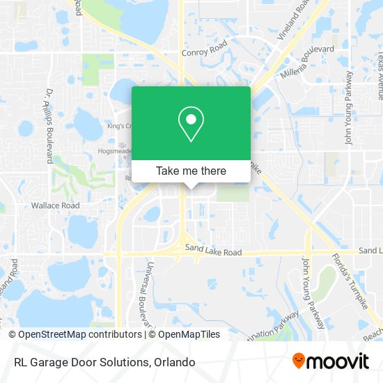 RL Garage Door Solutions map