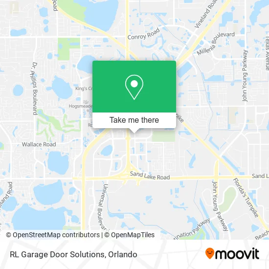 RL Garage Door Solutions map