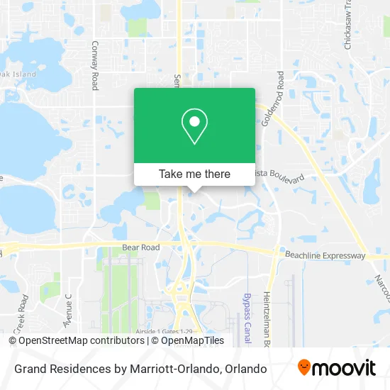 Mapa de Grand Residences by Marriott-Orlando